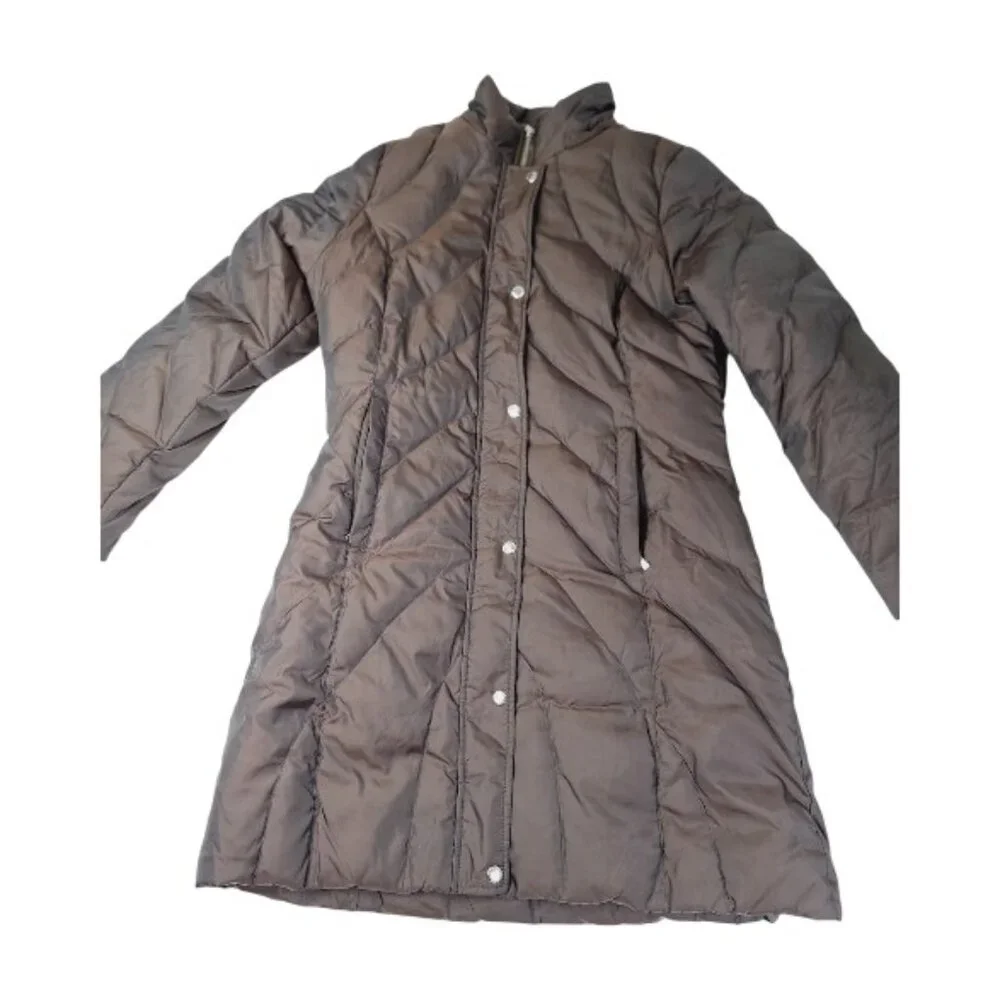 Michael Kors Women's Brown Long Sleeve Quilted‎ Insulated Puffer Jacket Size M
